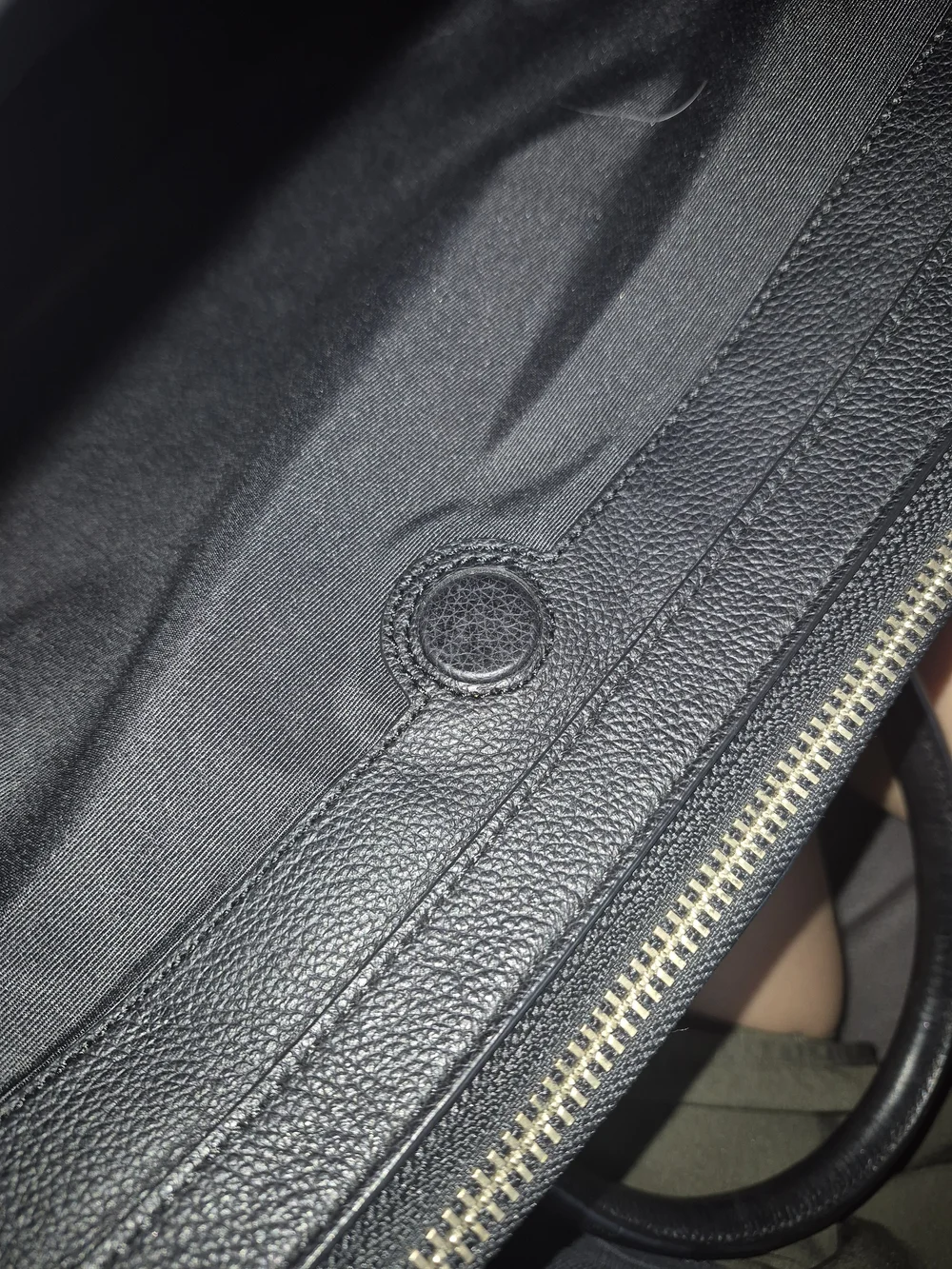 Coach Black Pebbled Leather Work Briefcase with Silver-Tone Hardware